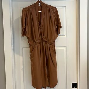 Wilfred 100% silk kimono style dress with pockets